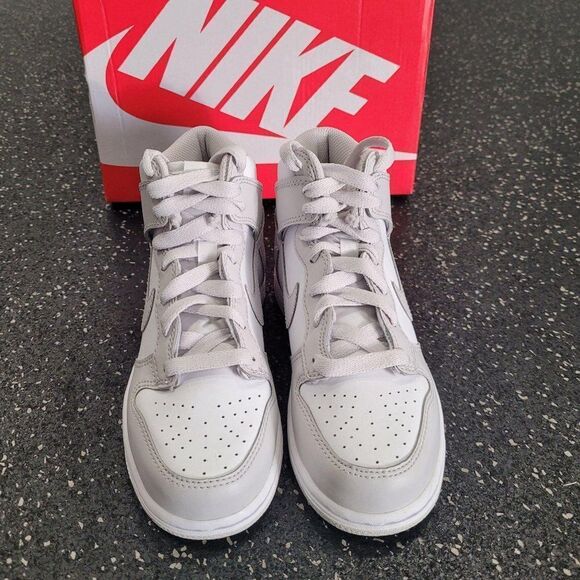 Nike Dunk High PS Vast Grey Kids Size 11C Gray Whi - Picture 3 of 8